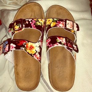 women’s floral sandals